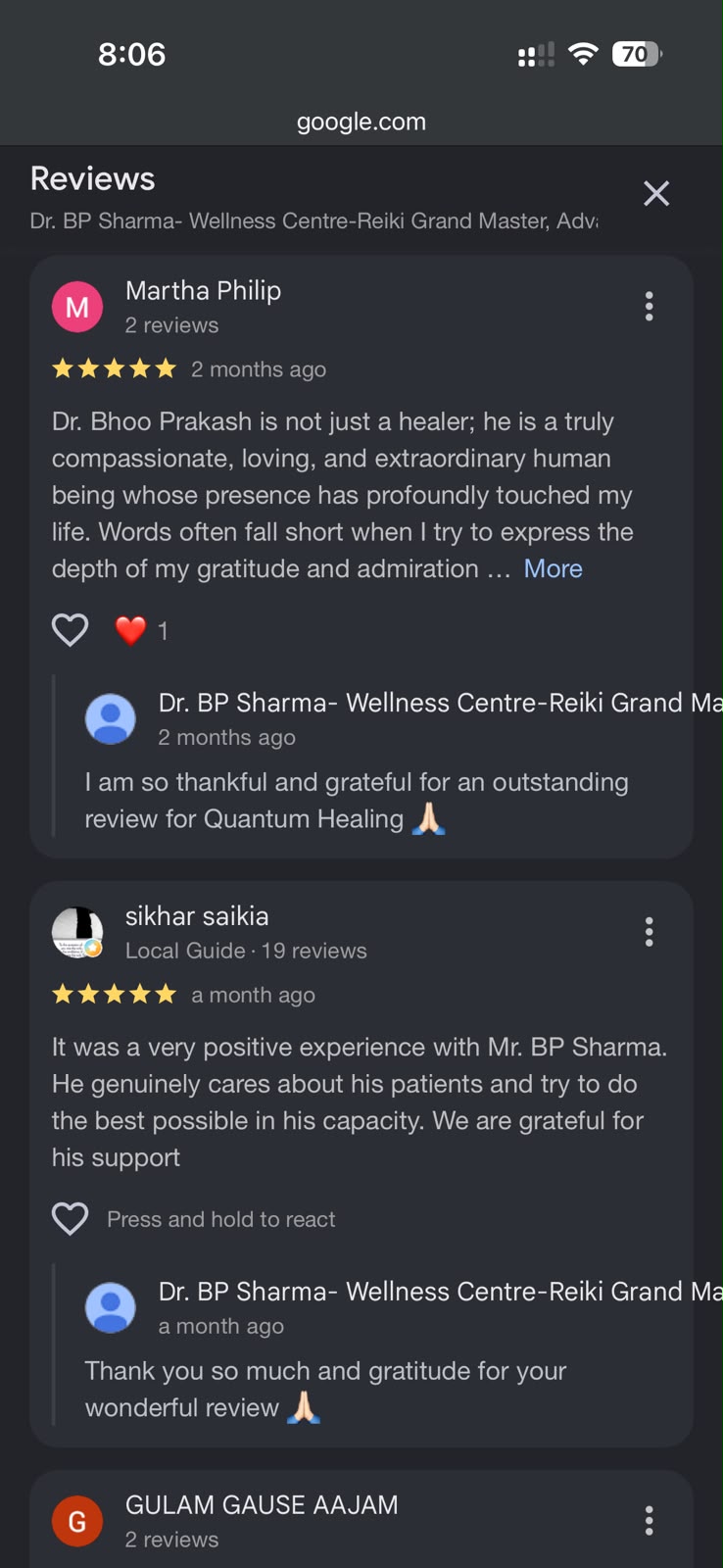 Patient Review - Heart The Healer