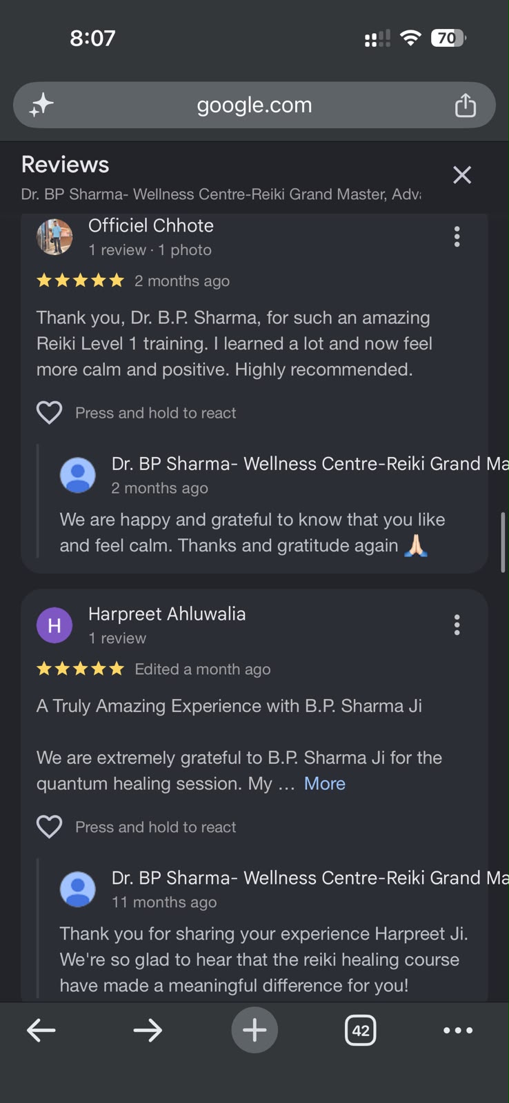 Patient Review - Heart The Healer